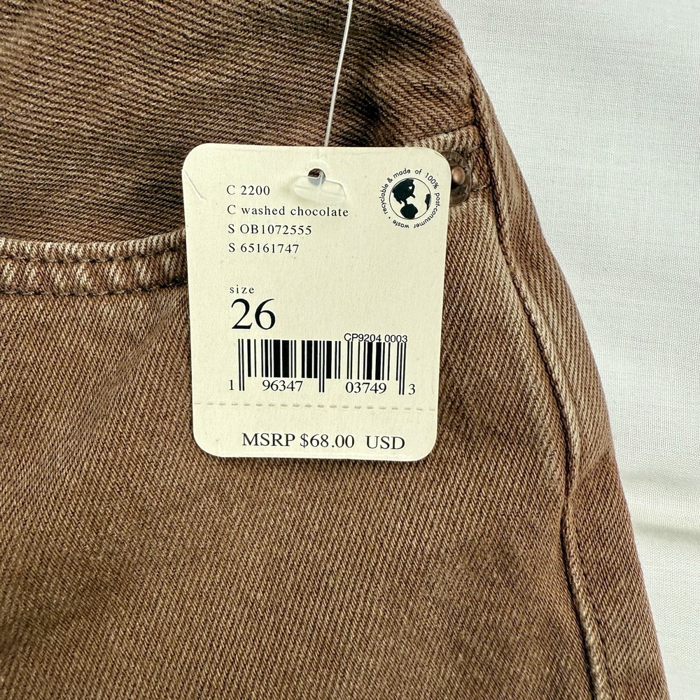 We The‎ Free Makai Brown Women's Denim Shorts Size 2, NWT - Picture 3 of 11